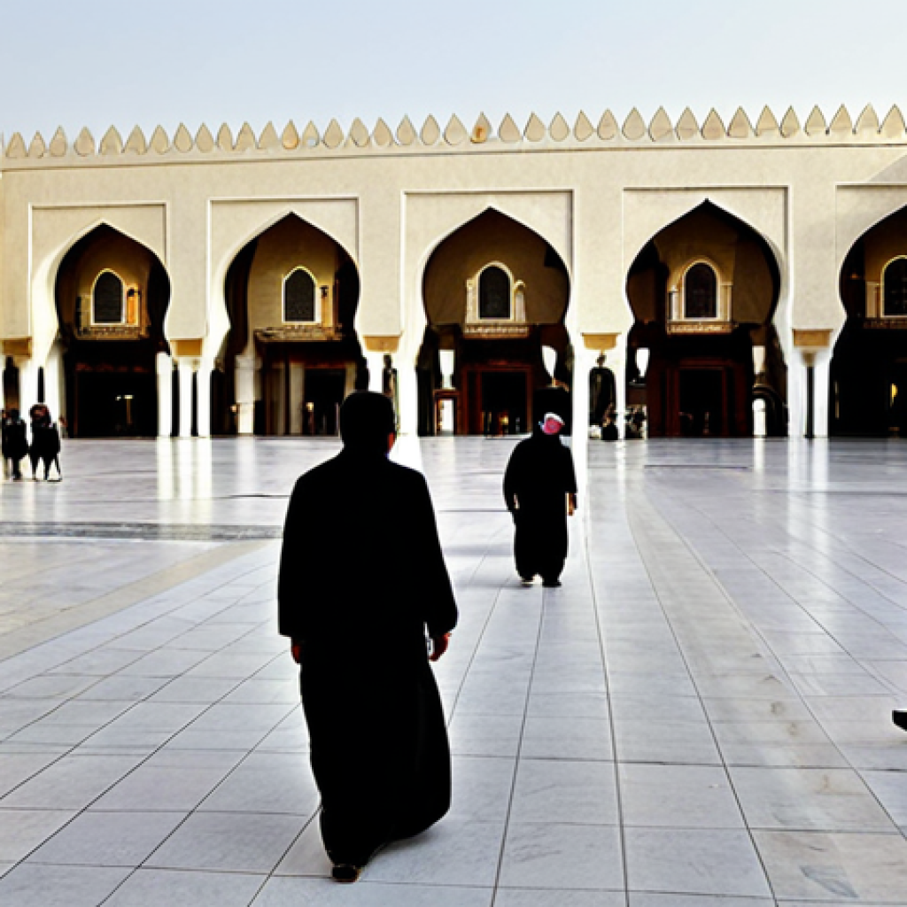 **

"A family-friendly scene in Doha, Qatar, showing tourists respectfully admiring the architecture of the Souq Waqif, all fully clothed in modest attire, capturing the cultural richness of the Middle East. Safe for work, appropriate content, perfect anatomy, natural proportions, professional photography, high quality. The scene should convey a sense of wonder and respect for Qatari traditions, showcasing appropriate attire in a modest way and professional conduct in a way that avoids any possible misinterpretation. "

**