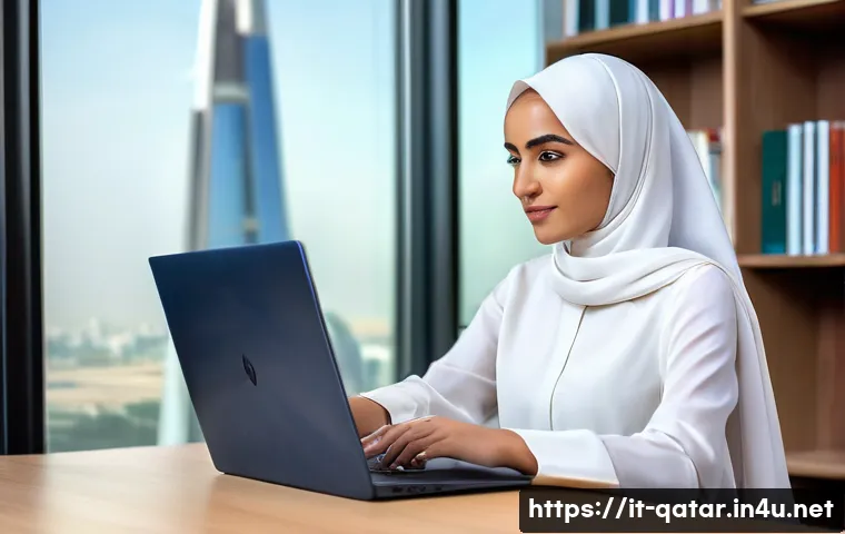 카타르 여성의 사회적 위치 - **Prompt 1: Empowered Qatari Professional in a Modern Setting**
    "A confident and elegant young Q...