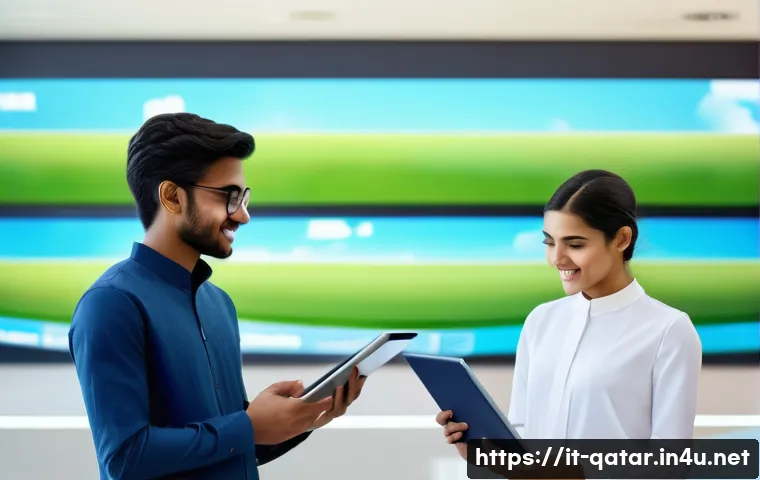 카타르와 쿠웨이트 경제 비교 - **Prompt:** A vibrant, ultra-modern campus scene, inspired by Qatar's Education City. Diverse young ...